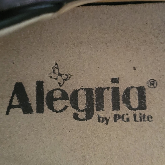 Alegria Paloma Iridescent Rose Embossed Leather Mary Jane Shoes Comfort - Picture 7 of 9